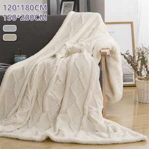 Solid Knitted Double Layer Blanket